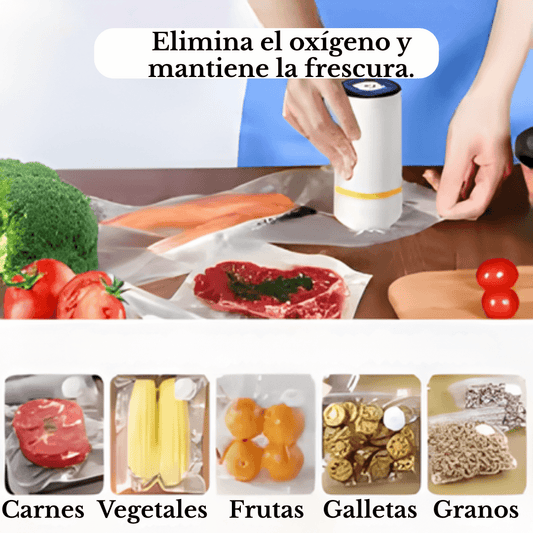 Vacuum Sealer Pro™  Kit de Sellado al Vacío +20 Bolsas de Obsequió