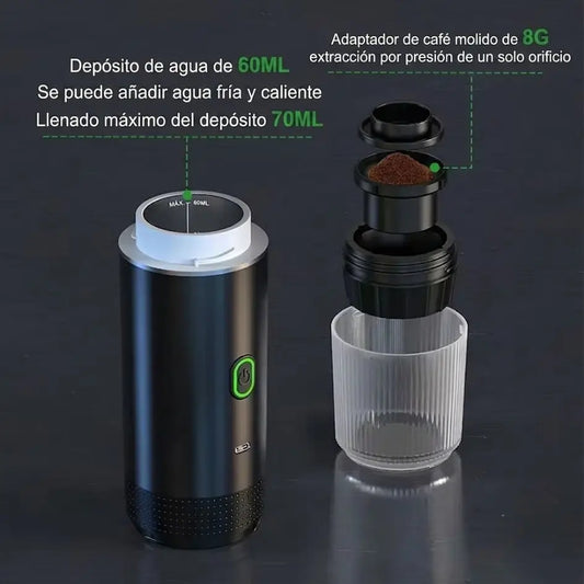 CAFETERA PORTÁTIL DE ESPRESSO 3 EN 1