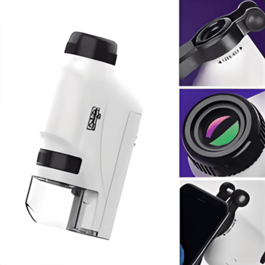 MicroMundo™ Microscopio portable para niños🔬+ Bitácora Imprimible