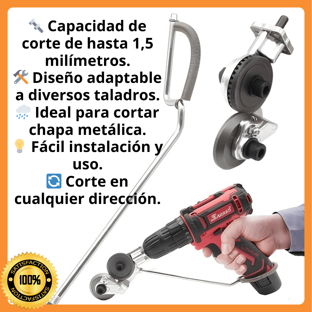 CUTTERPRO™ Adaptador de corte de metal para taladro