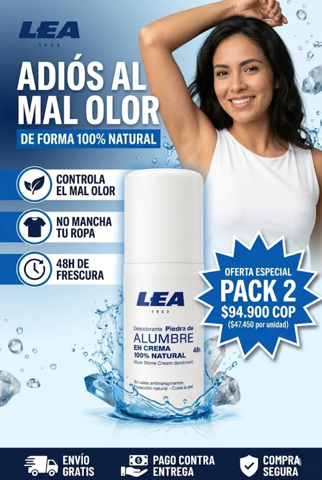 DESODORANTE LEA- PIEDRA LUMBRE EN CREMA