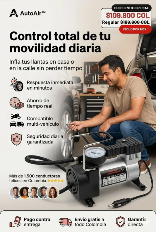 AutoAir™ /Mini Compresor Portátil 12V