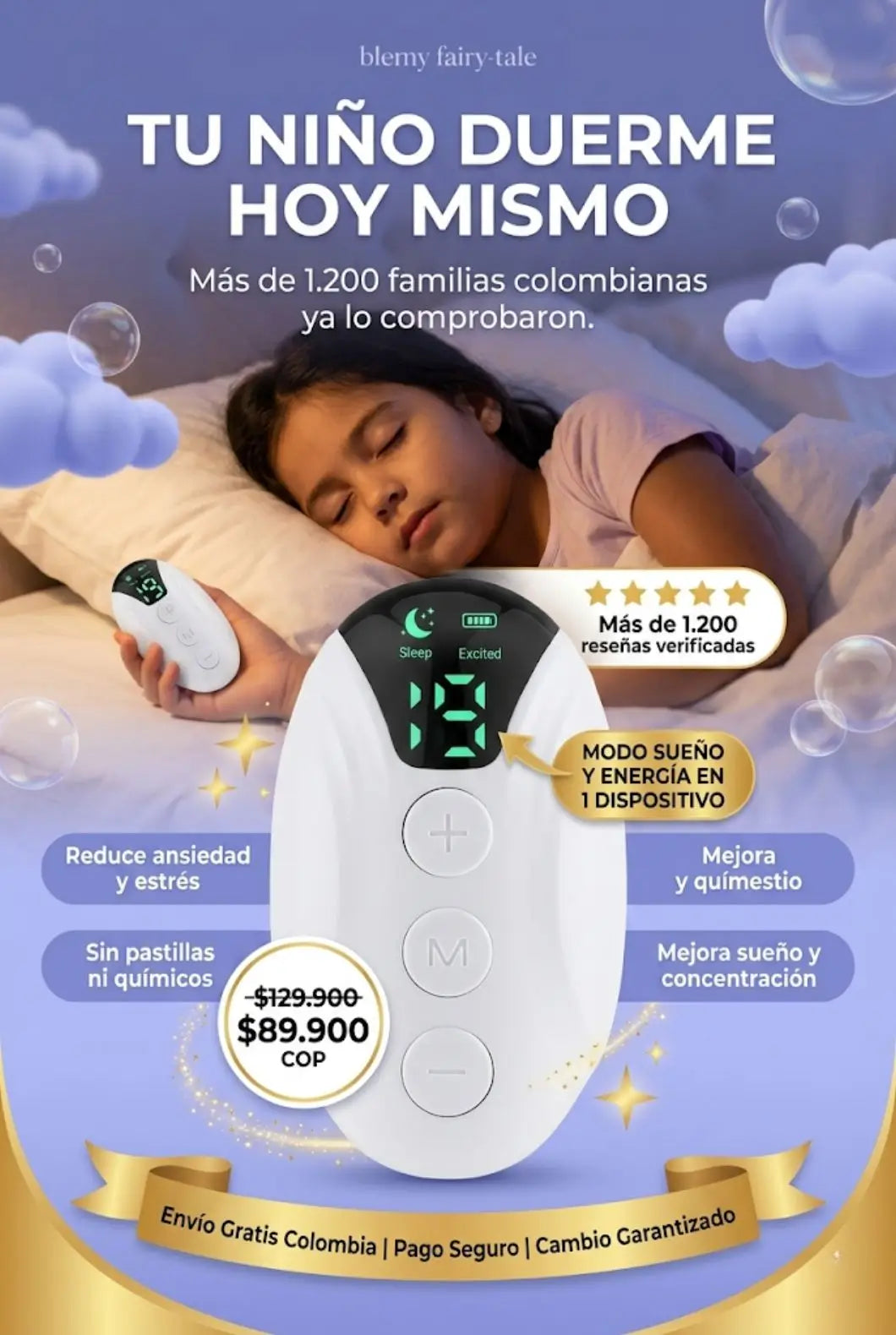 HUEVITO REGULADOR DE SUEÑO Y ANSIEDAD PARA NIÑOS