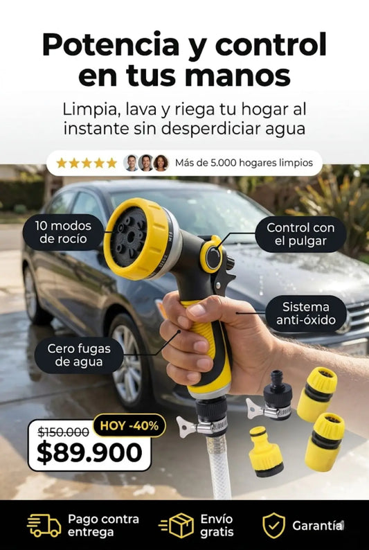 TurboClean Multiusos / Ahorro en tiempo y Agua