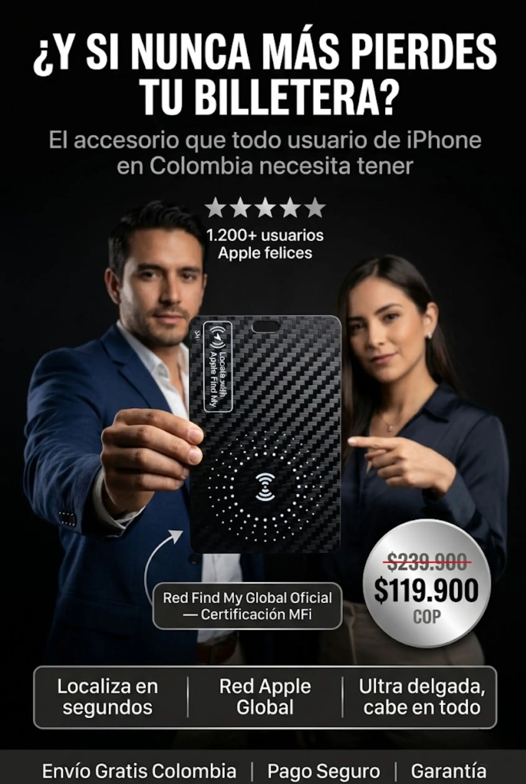 TARJETA LOCALIZADORA PARA APPLE 🛜
