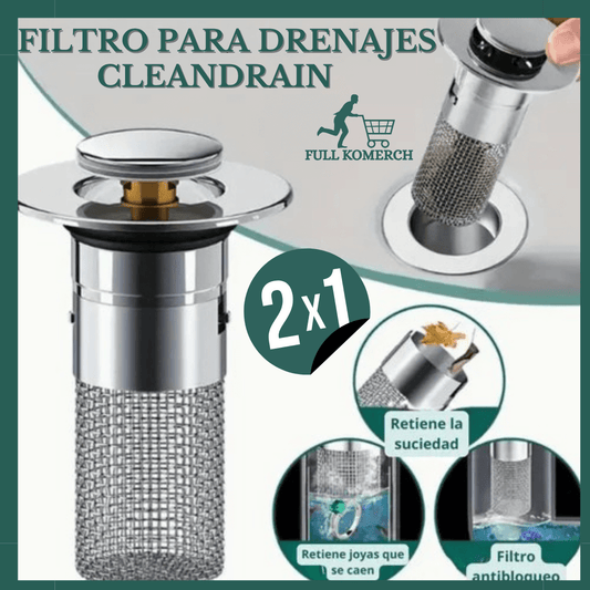 CLEANDRAIN Filtro Para Lavamanos X2