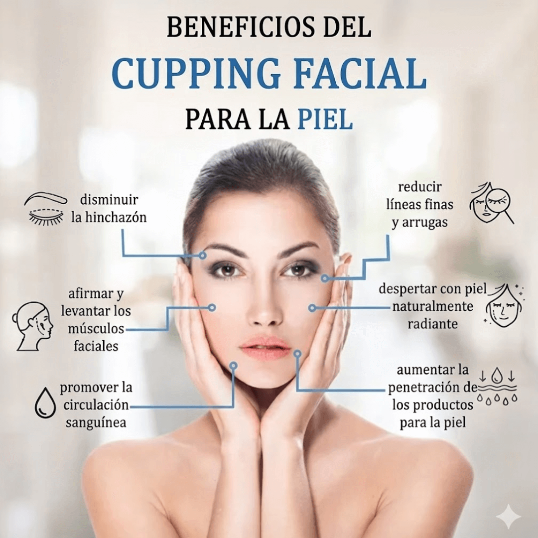 ⚕️Ventosas Drenaje Facial💫 X 4 +🎁