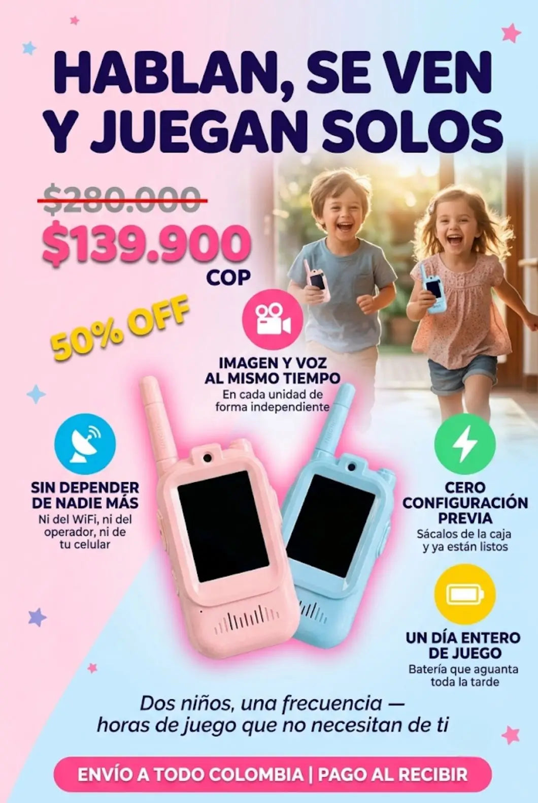 Walkie Talkie Video comunicación para niños