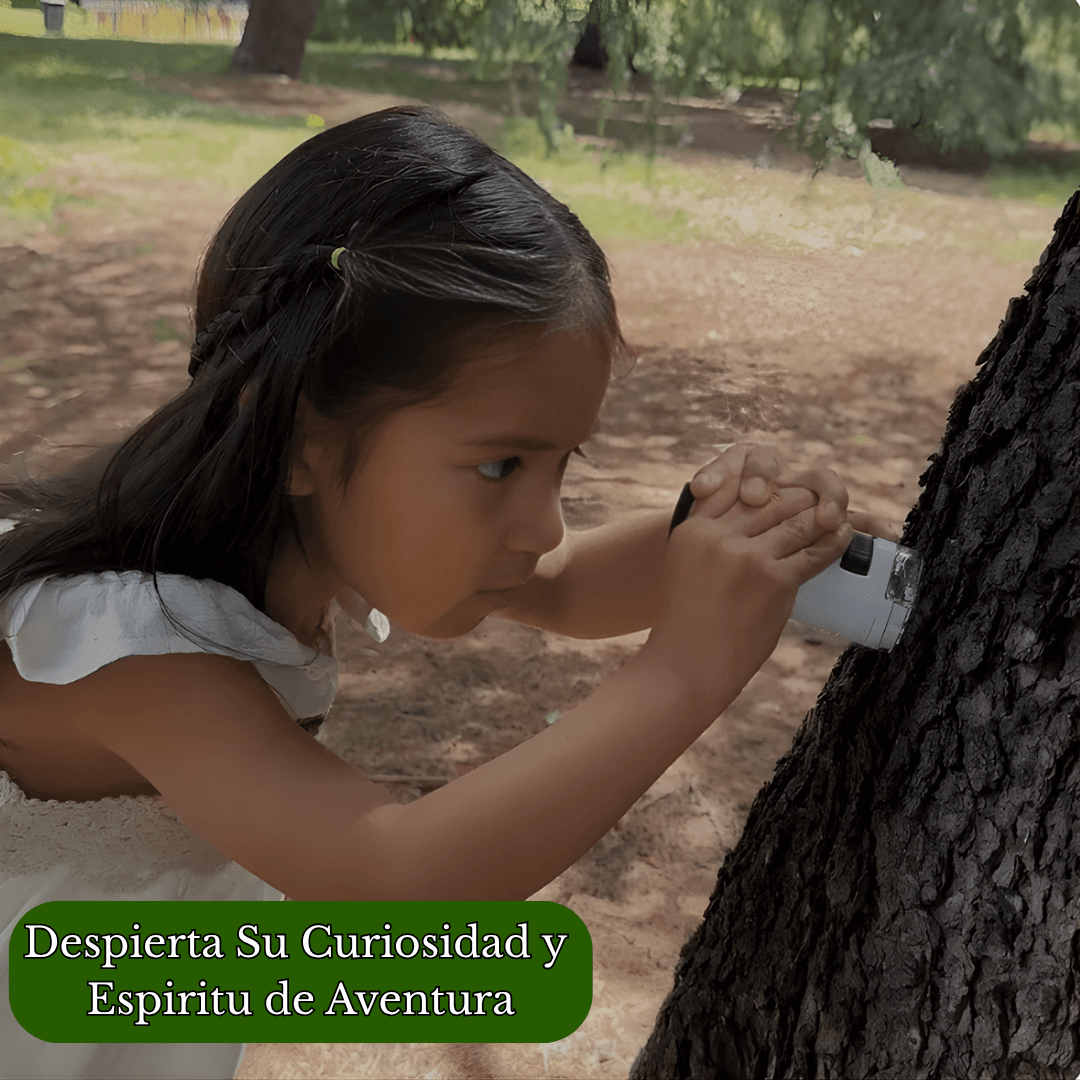 MicroMundo™ Microscopio portable para niños🔬+ Bitácora Imprimible