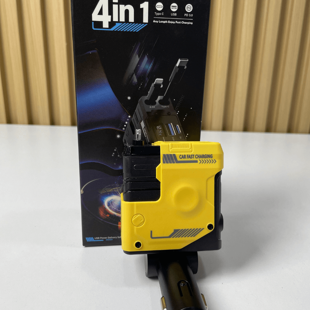 CARGADOR PRO 4 EN 1 PARA CARRO