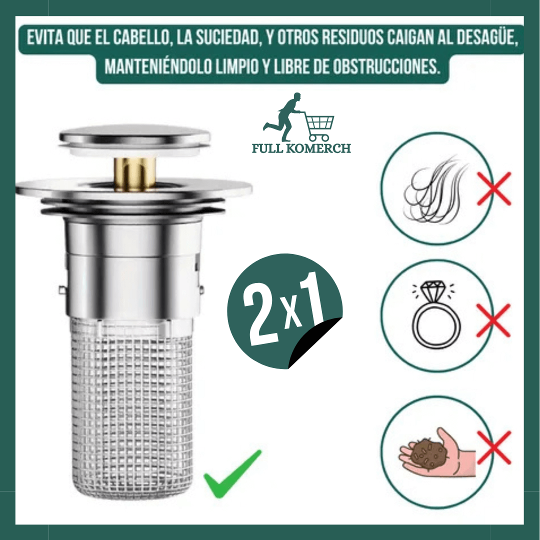 CLEANDRAIN Filtro Para Lavamanos X2