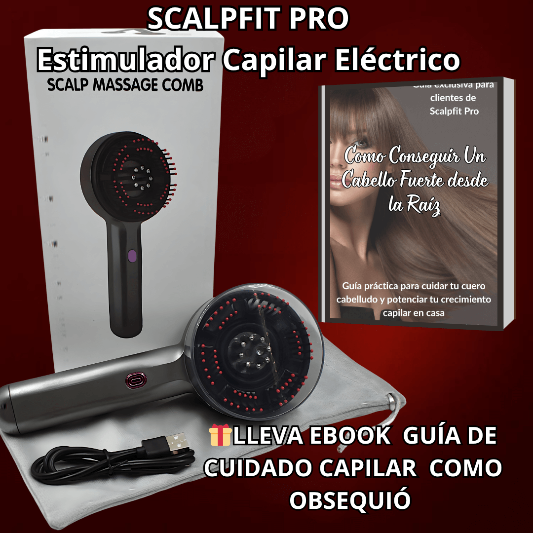 ScalpFit Pro – Estimulador Capilar Eléctrico + E-book