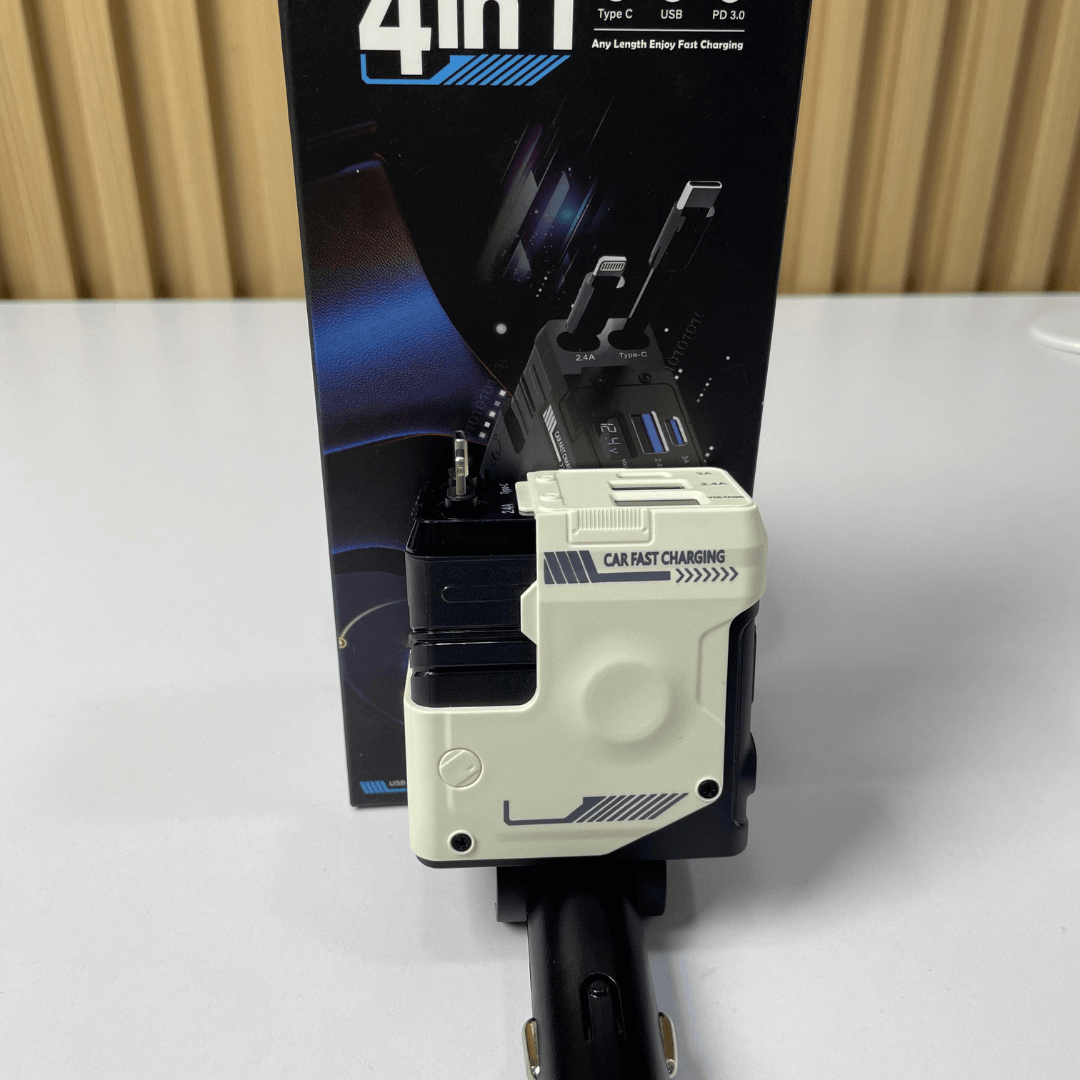 CARGADOR PRO 4 EN 1 PARA CARRO