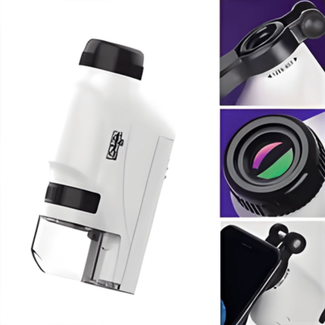 MicroMundo™ Microscopio portable para niños🔬+ Bitácora Imprimible