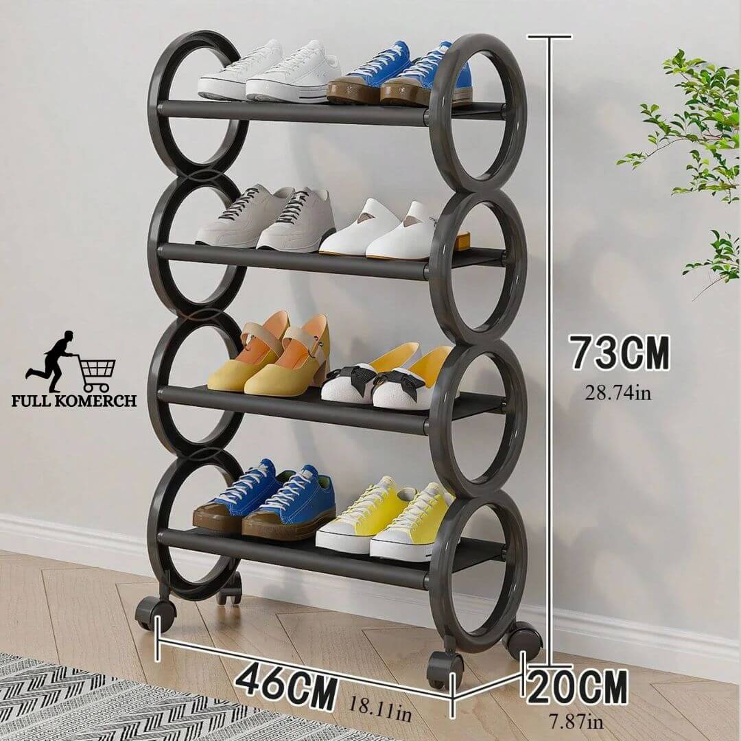 Luxe Step Organizador Minimalista De 4 Niveles Con Ruedas