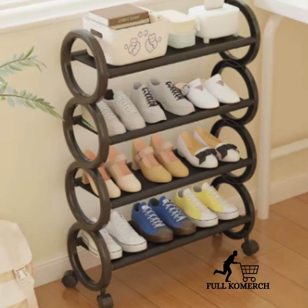 Luxe Step Organizador Minimalista De 4 Niveles Con Ruedas