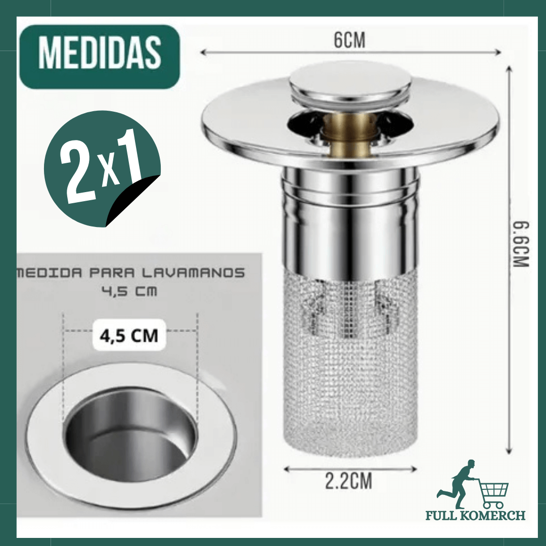 CLEANDRAIN Filtro Para Lavamanos X2