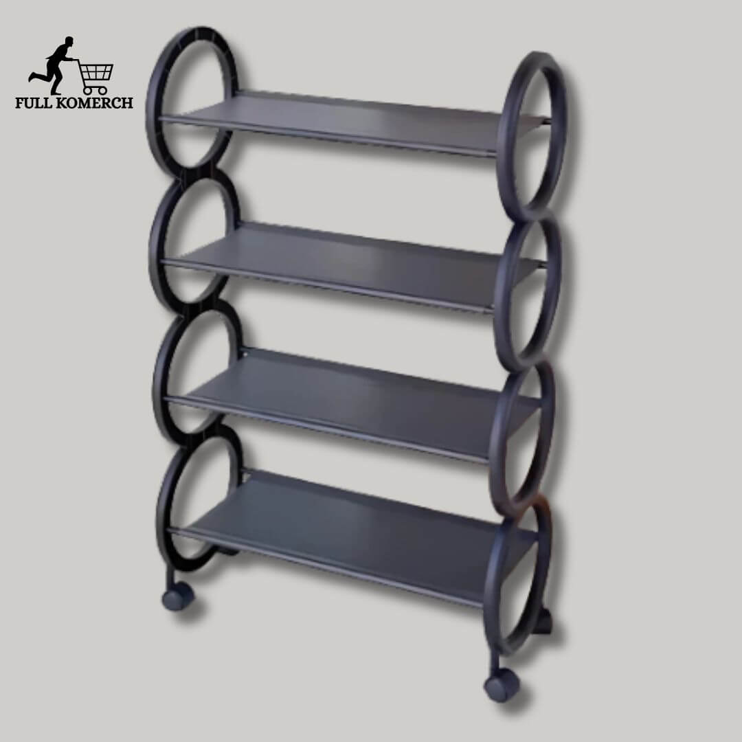 Luxe Step Organizador Minimalista De 4 Niveles Con Ruedas