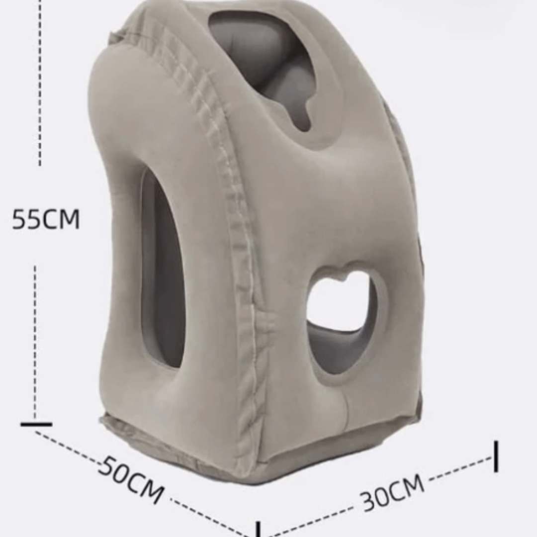 ALMOHADA DE CUIDADO CERVICAL INFLABLE PARA VIAJES + ANTIFAZ