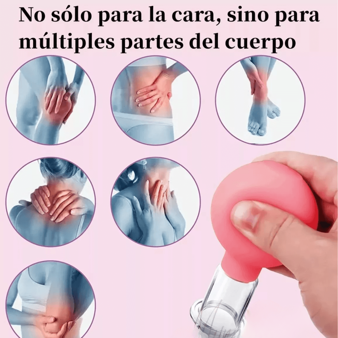 ⚕️Ventosas Drenaje Facial💫 X 4 +🎁