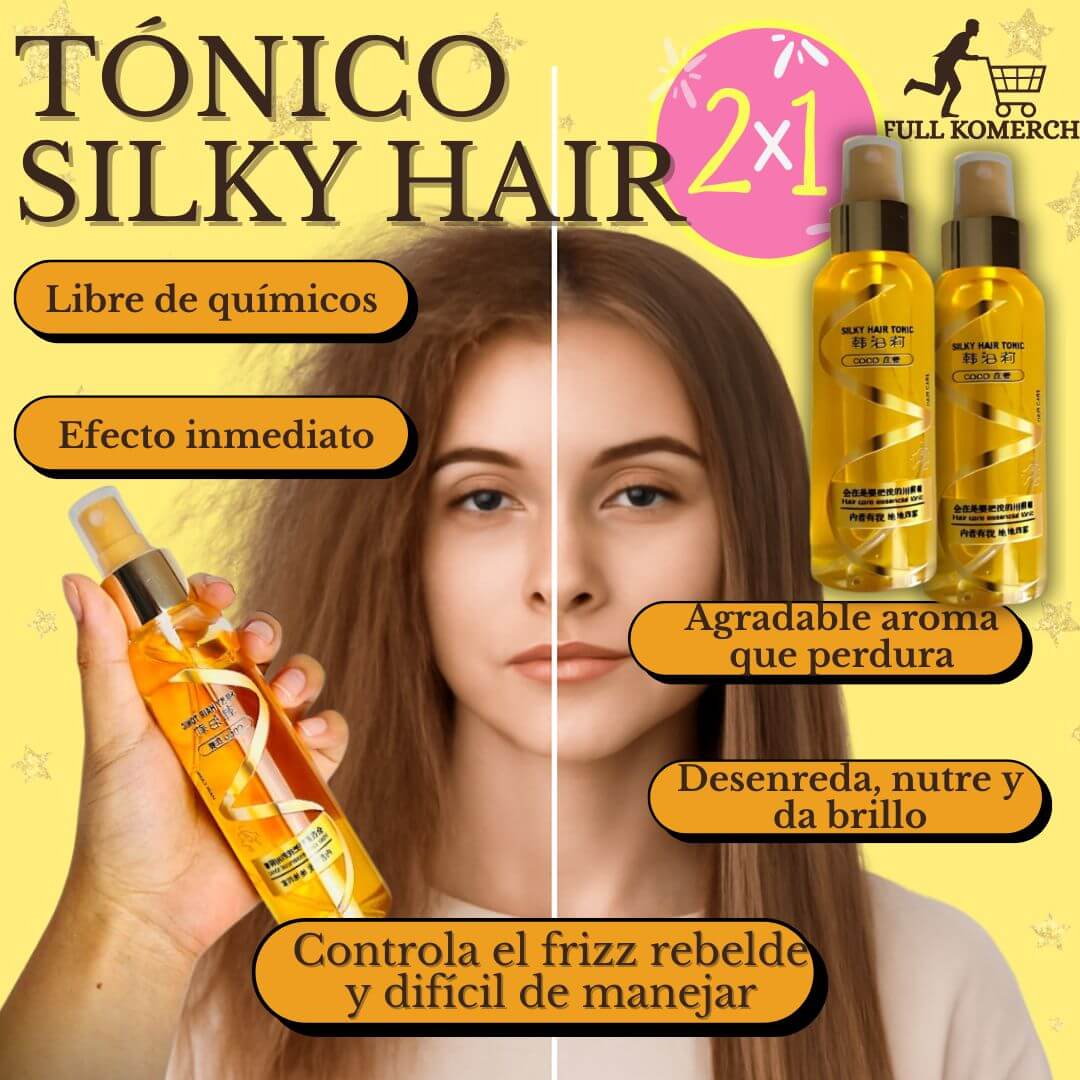 TÓNICO SILKY HAIR ANTIFRIZ PAGA 1 LLEVA 2💫X120 ml