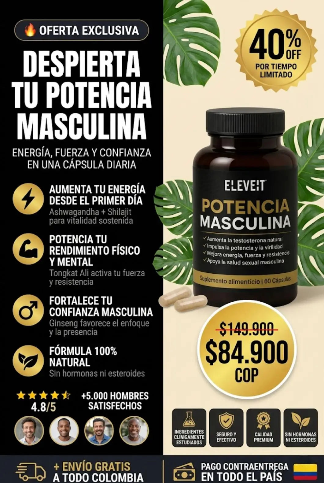 Eleveit Potencia Masculina X 60 Capsulas