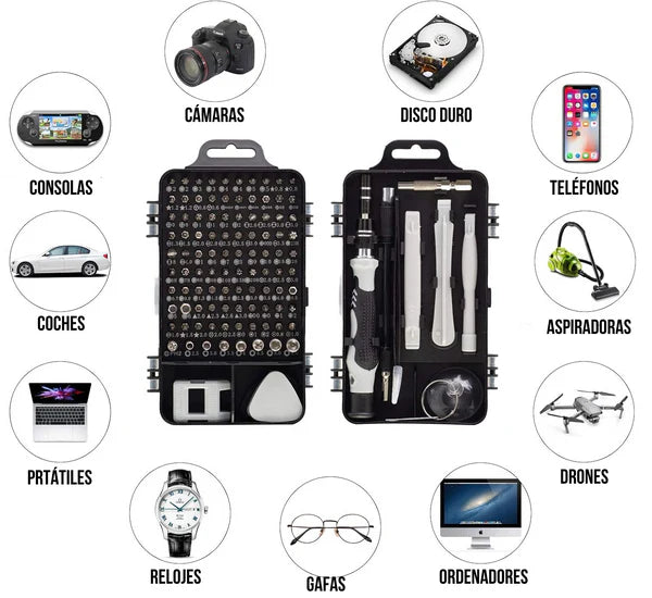 MultiScrew - Destornillador de Precisión 115 en 1