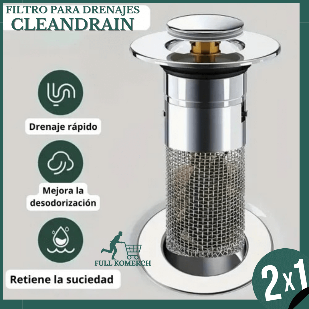 CLEANDRAIN Filtro Para Lavamanos X2