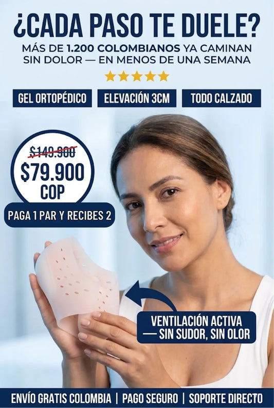 TalonRelief™  Talonera Ortopédica 3cm Paga 1 Par y Recibes 2